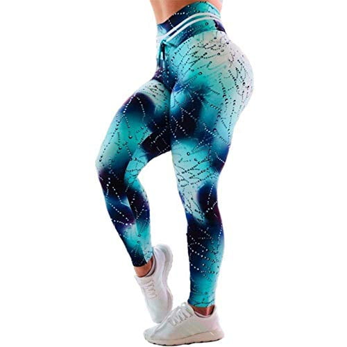 EDSTAR Printed Yoga Pants High Waist Workout Leggings Athletic Tummy Control Running Pants for Women EDSTAR Printed Yoga Pants High Waist Workout Leggings Athletic Tummy Control Running Pants for Women